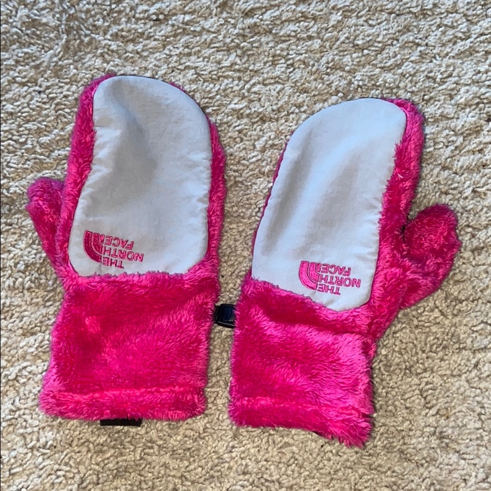 Girls North Face Mittens